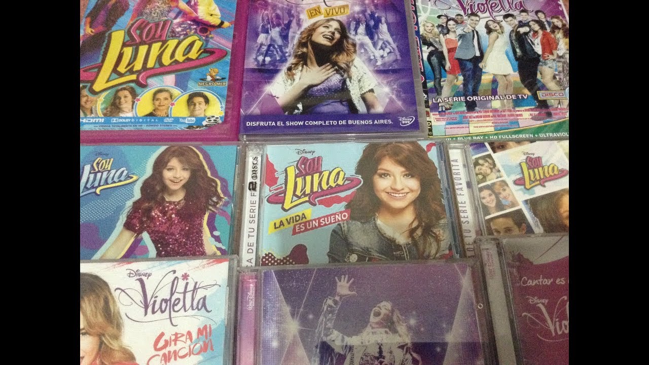 cd's y dvd's de soy luna y violetta