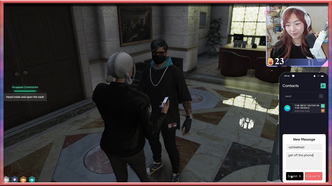 January meets April's paypig Rocko and asks for 1000$ - GTA V RP NoPixel 4.0