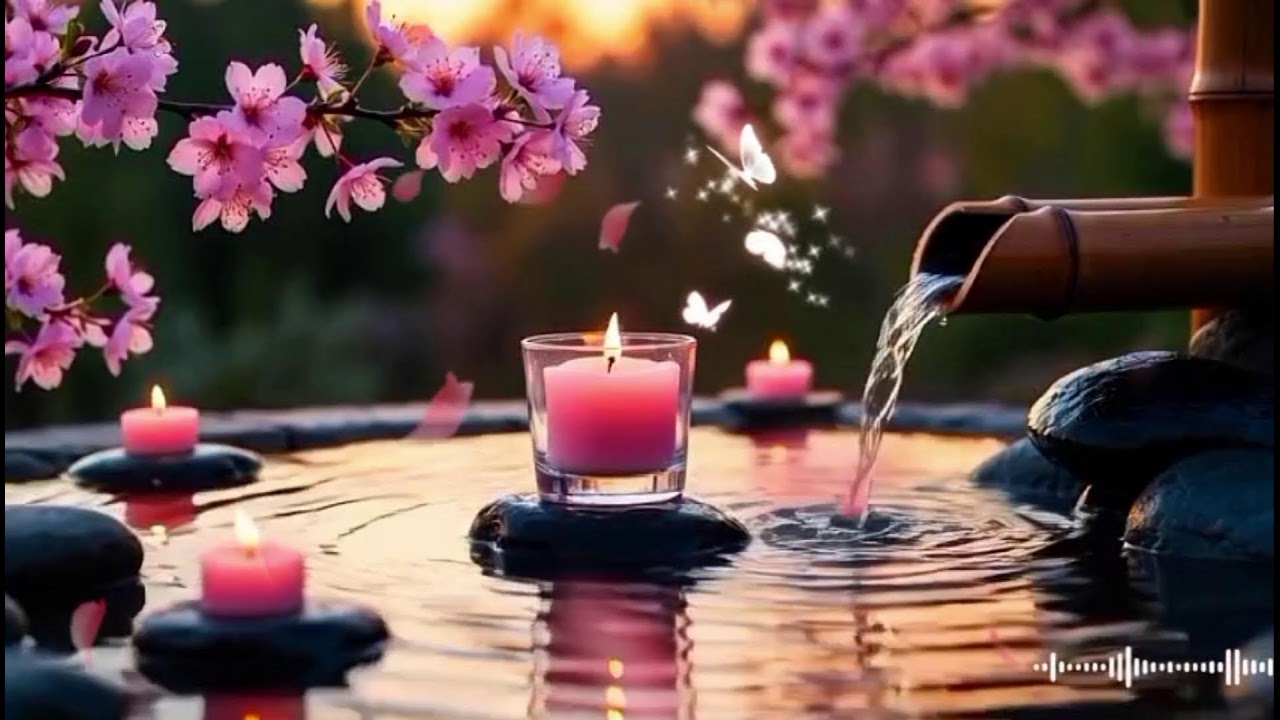 Soothing Bamboo Waterfall & Relaxing Piano Music for Deep Sleep