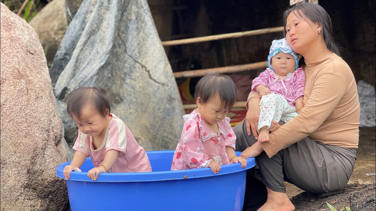 the day we receive the government support payment for my three little girls, Anna, Nina, and Bella