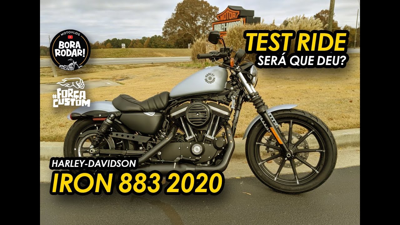 FINALMENTE!! RODAMOS NA IRON 883 2020 SERÁ QUE DEU? - HARLEY-DAVIDSON - #153