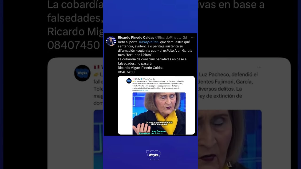 Hildebrandt le responde a exsecretario de Alan Garc&iacute;a que acus&oacute; a Wayka de falsedades