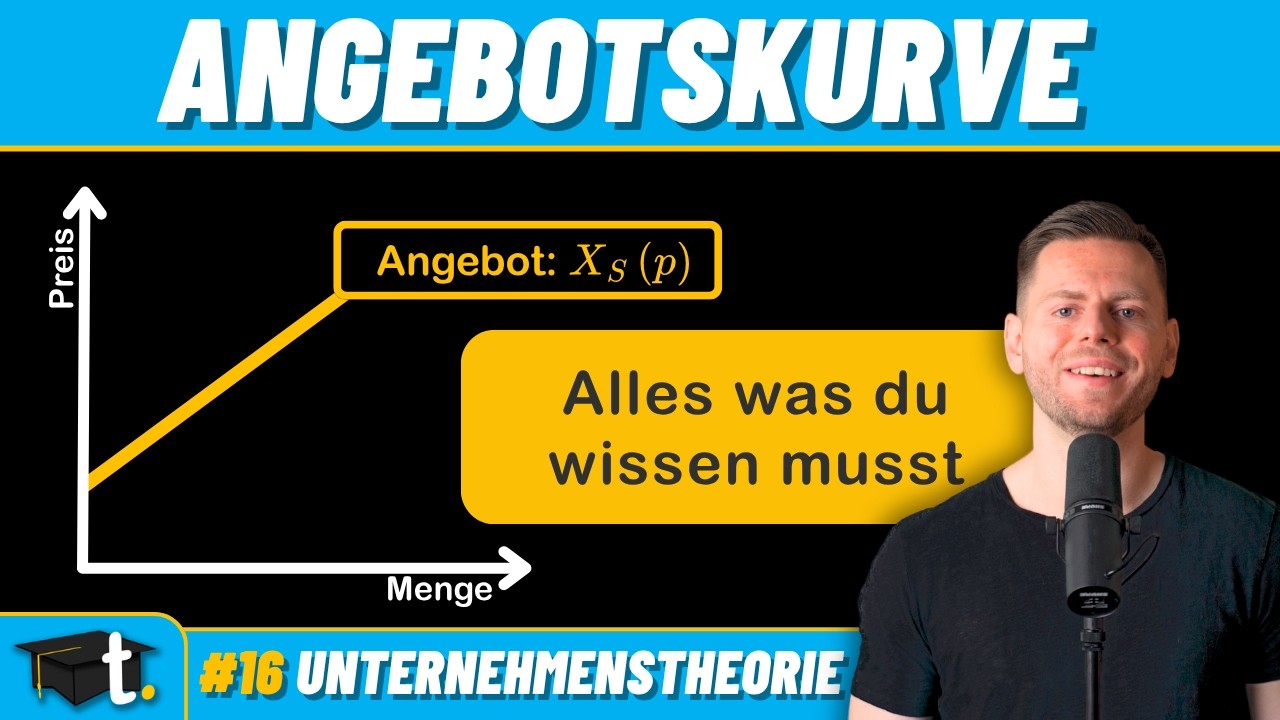 Angebotskurve eines Marktes in 4 Minuten erkl&auml;rt