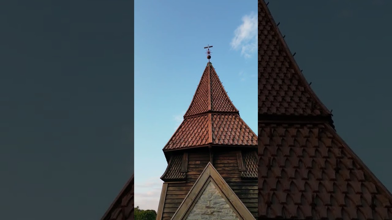 Fana kirke drone closeupp dji mini 3 pro