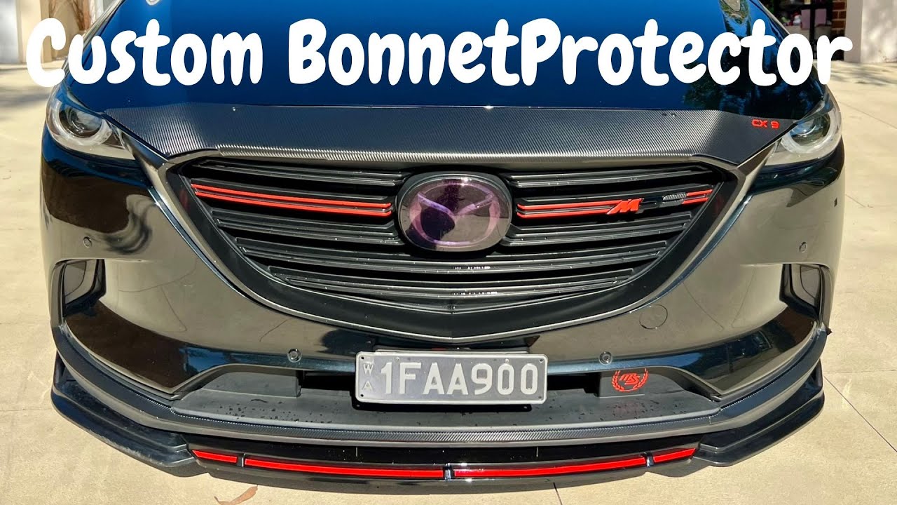 Mazda CX-9 Custom Carbon Wrapped Bonnet/Hood Protector