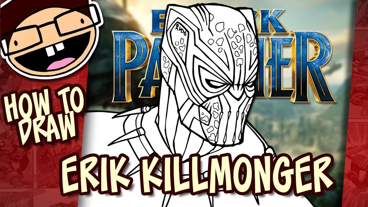 Как нарисовать КИЛЛМОНГЕРА / ЗОЛОТОГО ЯГУАРА (Чёрную Пантеру) | Простое пошаговое руководство с о...