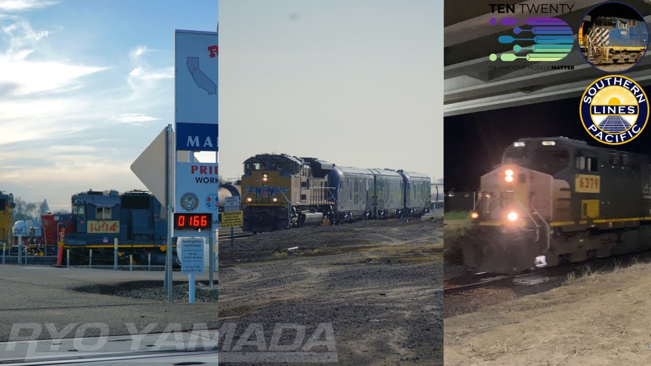 Roseville Railfanning Day 19: The final stand. (UP 1004, Allo Exo chargers, UP 6379 leads!)
