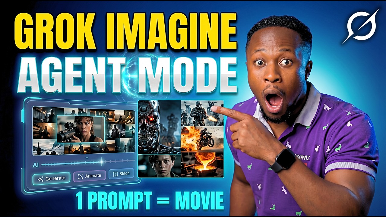 Grok Imagine Agent Mode is INSANE 🤯 (This Changes AI Video Forever)
