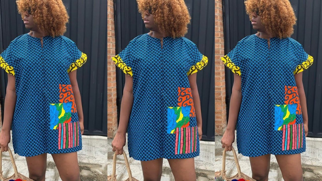HOW TO MAKE A DANSHIKI DRESS |Agbada| Shift dress