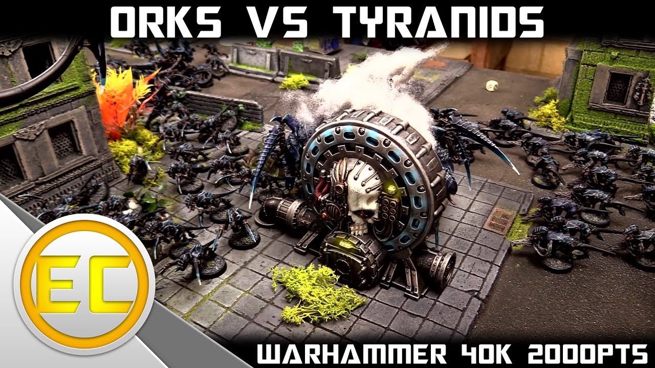 Orks vs Tyranids Warhammer 40,000 Battle Report 1080p