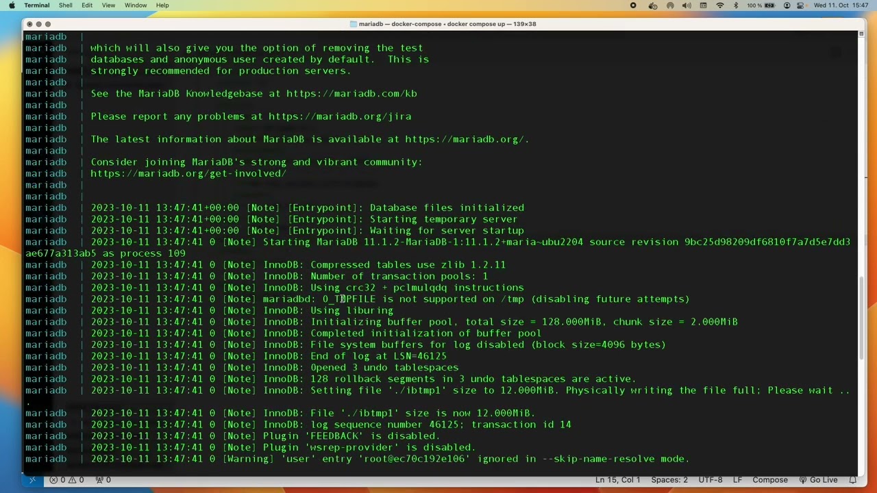 How to Create a MySQL [MariaDB] Server using Docker Compose #mysql #mariadb #mysqlserver