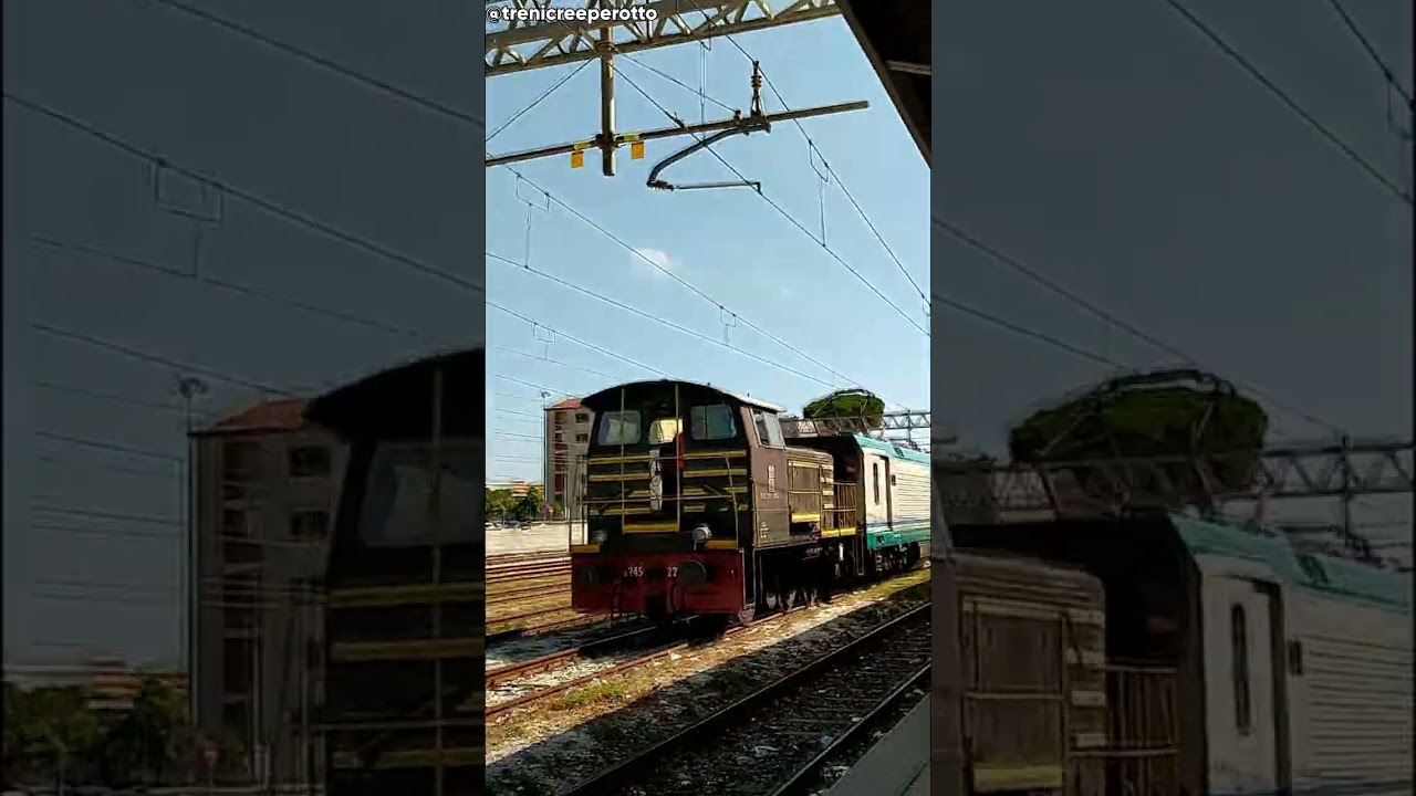Partenza della E464.146 con D245.2257 - Livorno Centrale - #shorts #E464 #treni