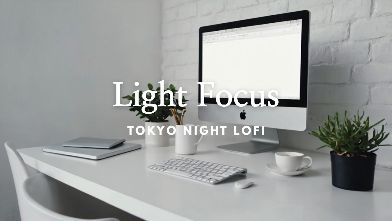 1 Hour Lofi for Light Focus – Clean Background Music for Study & Work