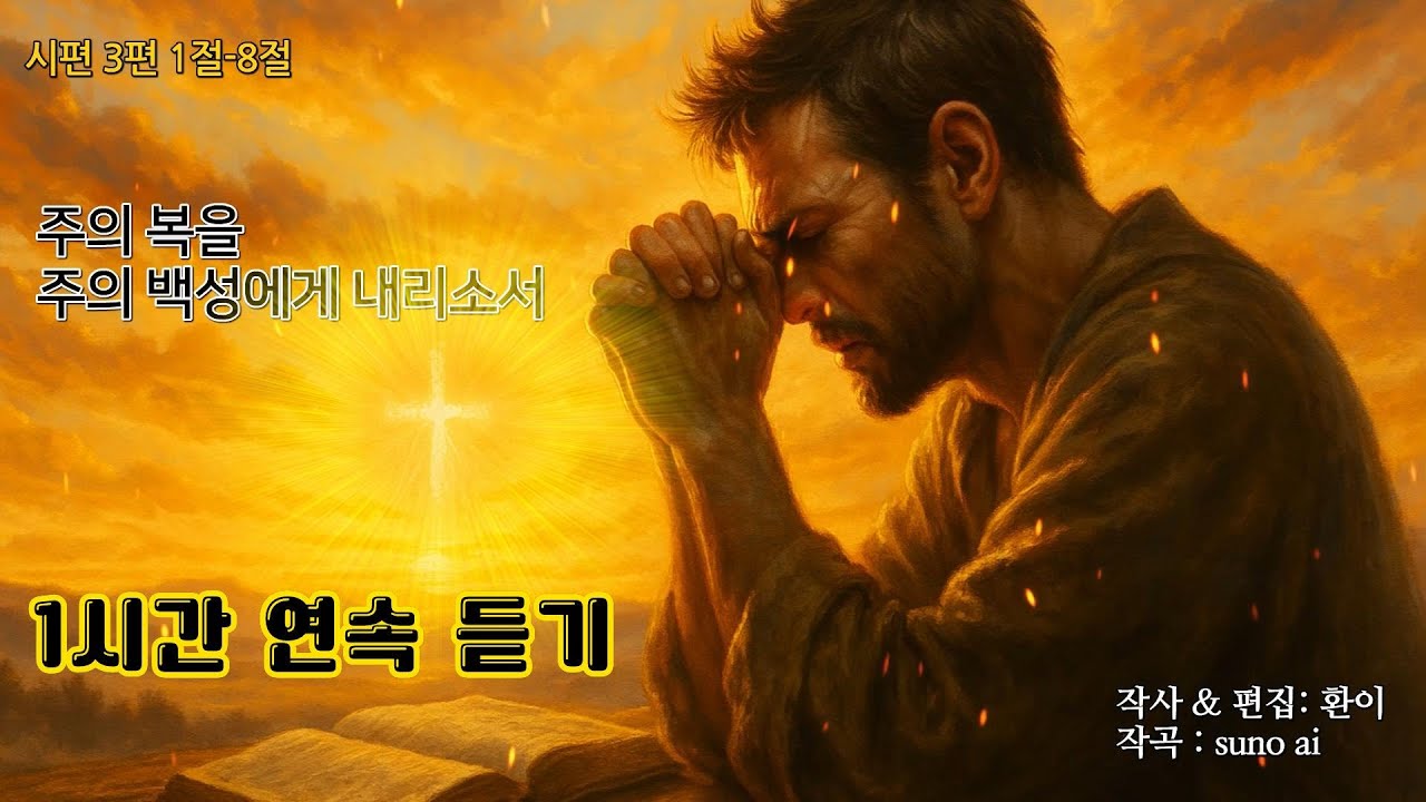 ⏰ 구독자 요청 1시간 , 주의 복을 주의 백성에게 내리소서, 듣는 순간 주님의 축복이 내려집니다. 1-Hour Subscriber Request: The Lord’s Prayer