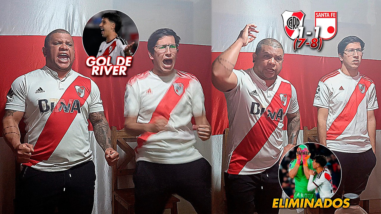 River 1 (7) Ind. Santa Fe 1 (8) - Reacciones de Hinchas RE CALIENTES 😡🤬 | Sudamericana 2026
