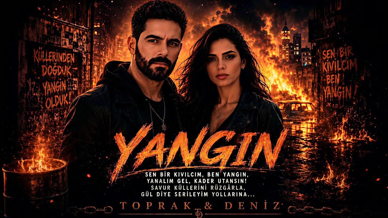 Toprak&Deniz - YANGIN (Official Music Video) Melodic Rap | Turkish Rap 