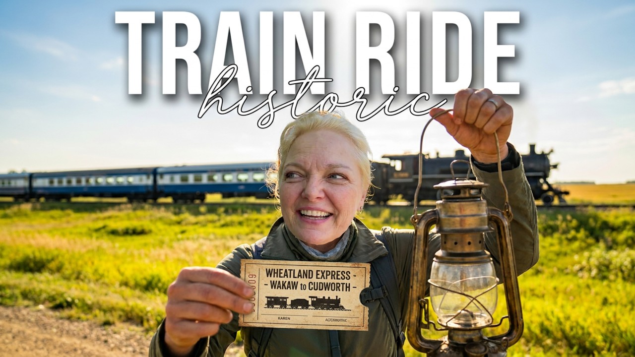 Ride a Historic Train from Wakaw to Cudworth 🇨🇦 Exploring Canada 🇨🇦 Wheatland Express Train