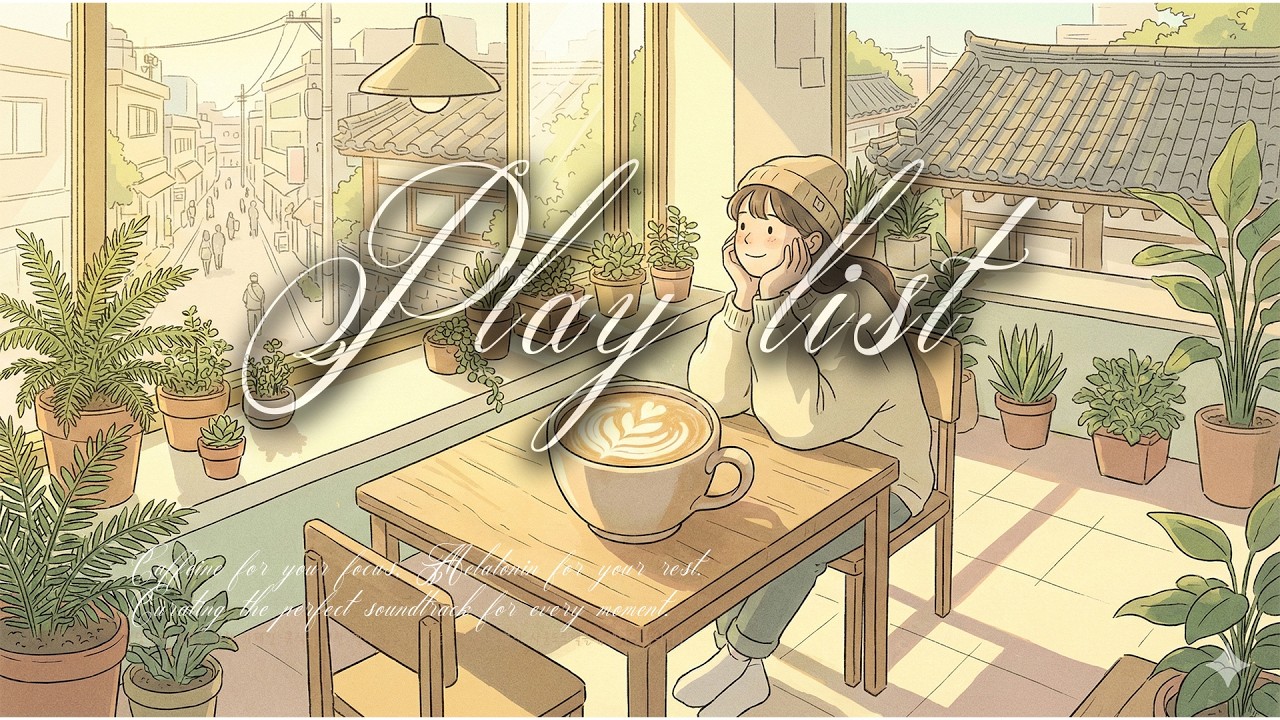 [Playlist] 나만 아는 서울 골목길 단골 카페, 햇살 가득한 오후 ☕️| 카페인과 멜라토닌