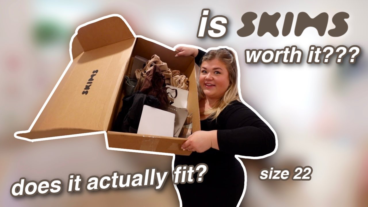 HONEST AF plus size SKIMS try on