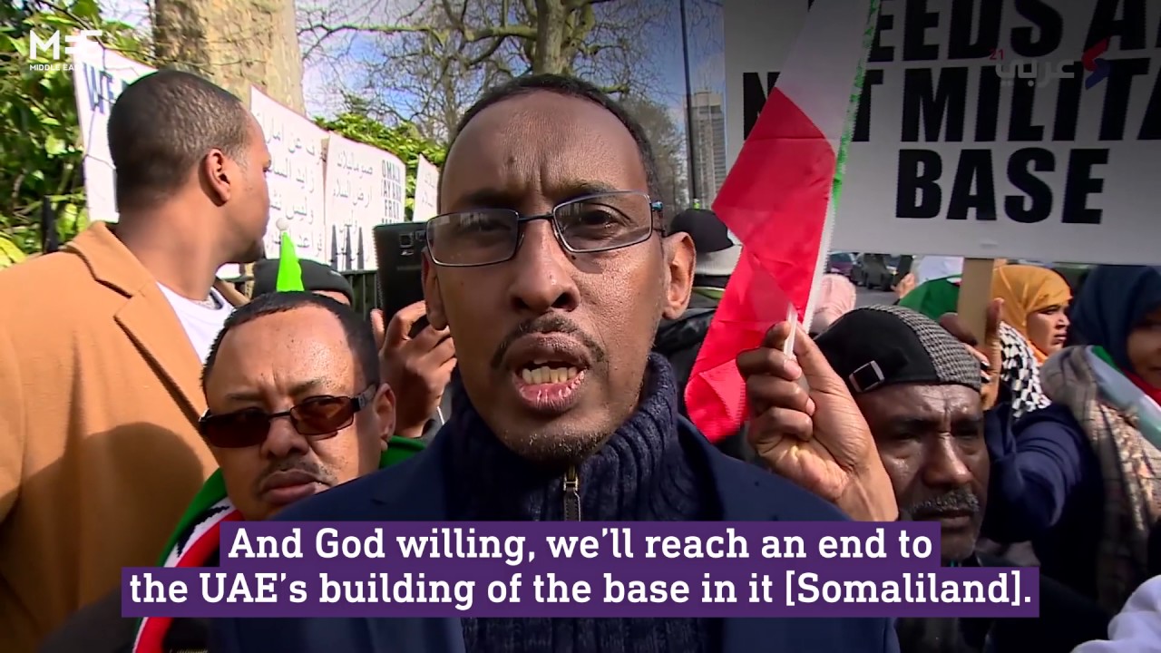 Somalis in London protest plans for UAE military base