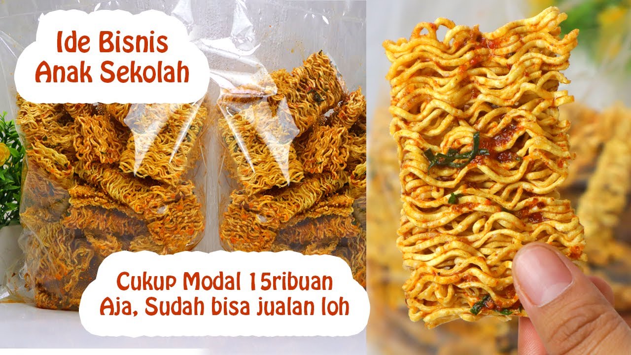 IDE BISNIS ANAK SEKOLAH , CUKUP MODAL 15RIBUAN AJA UDAH BISA JUALAN MIE GORENG PEDAS DAUN JERUK