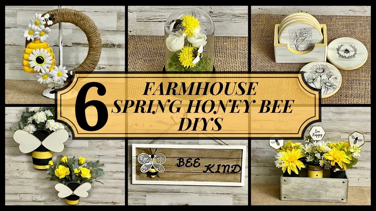 Easy Farmhouse Bee-Themed DIYs