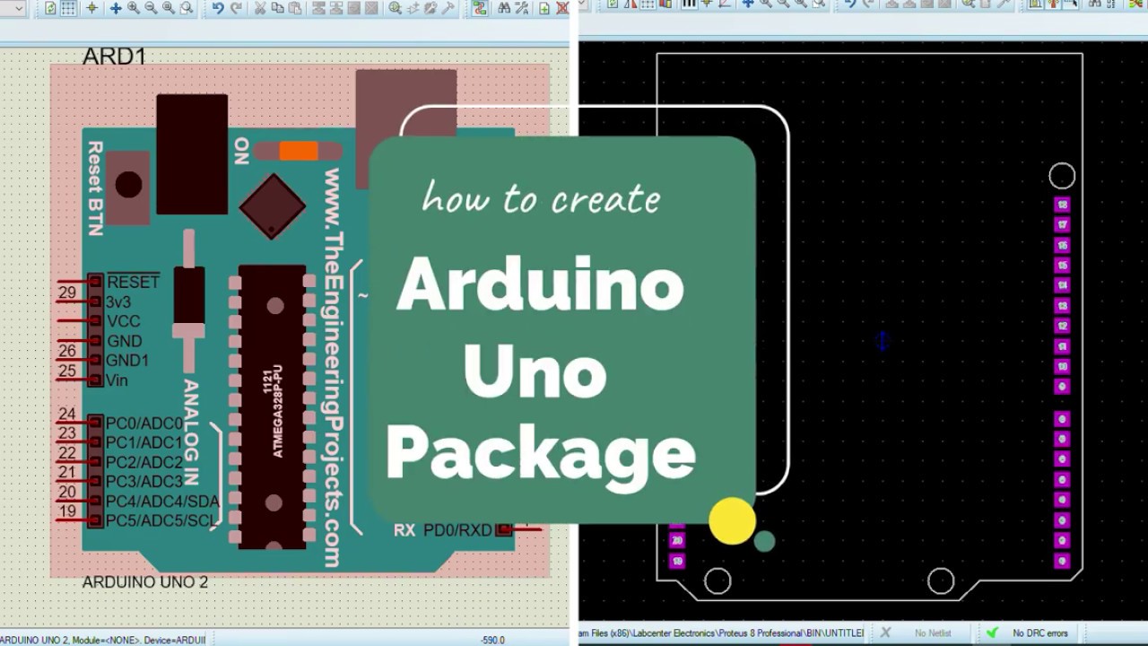 How to create Arduino Uno package in Proteus 8 professional.