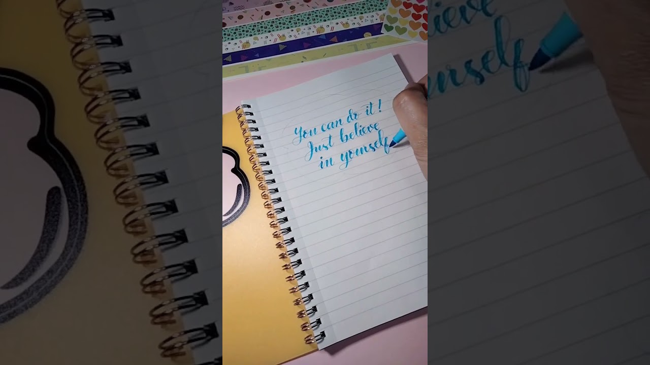 #journal #notebook #inspirational #quotes #cursivewriting #fauxcalligraphy #shorts #crafts #diy