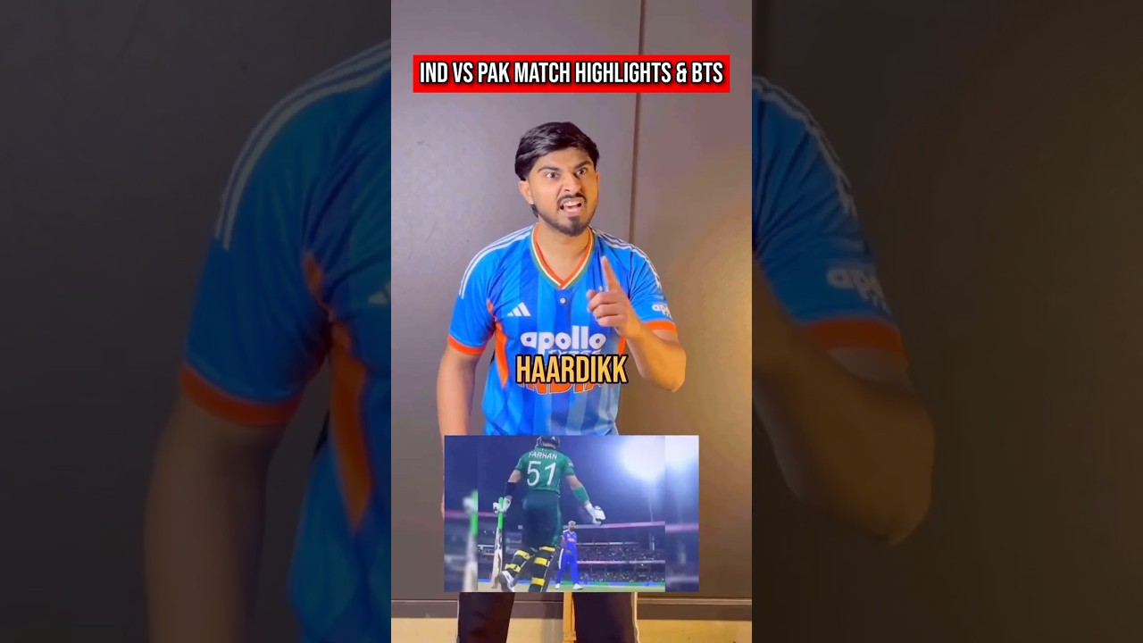 Ind vs Pak Match Highlights-Hardik No Look Wicket💀 #indvspak #highlights #t20worldcup #pakvsind