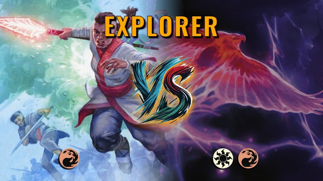 MTG Explorer - Mono Red Aggro by Khat VS Boros Midrange by Scuzzlewad