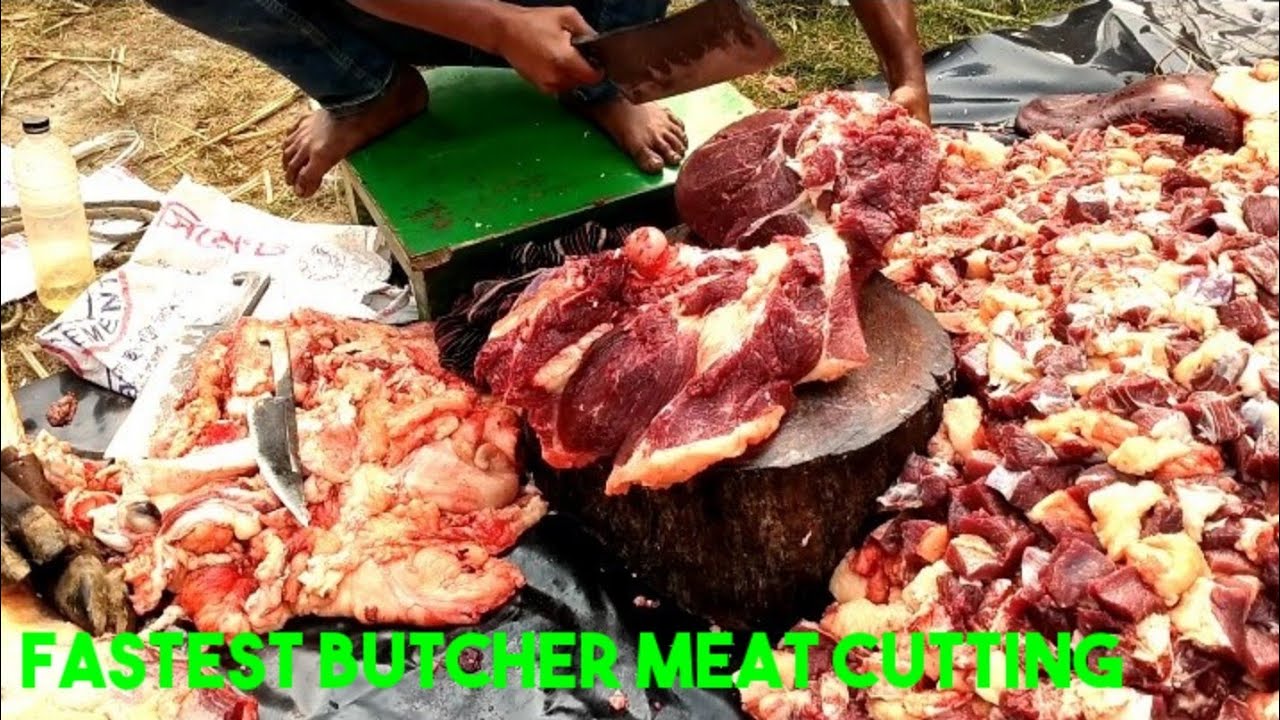 Great Cow Beef/Meat Cutting Skills Bangladesh Butcher | Most Incredible Beef Cutting & Selling PT-2.