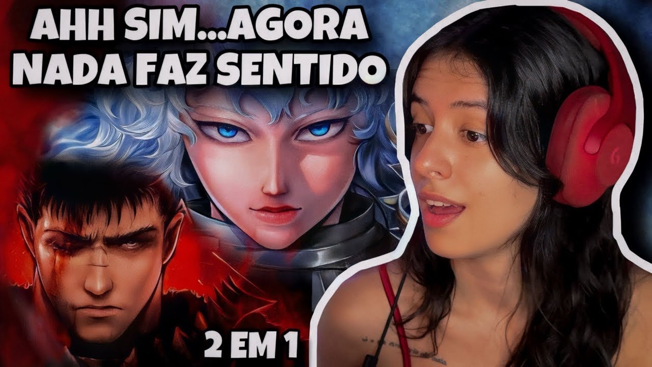 REACT 2 EM 1 Sacrifício (Griffith) e Cicatriz (Guts) | Berserk | Enygma | gostosa reagindo