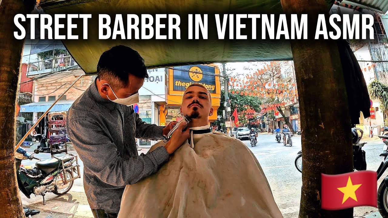 🇻🇳 Street Barber ASMR in Vietnam 🇻🇳 Deep Relaxation