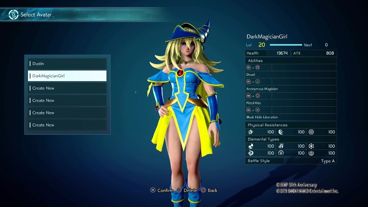 Jump Force: how to make Dark Magician Girl from Yu-Gi-Oh!