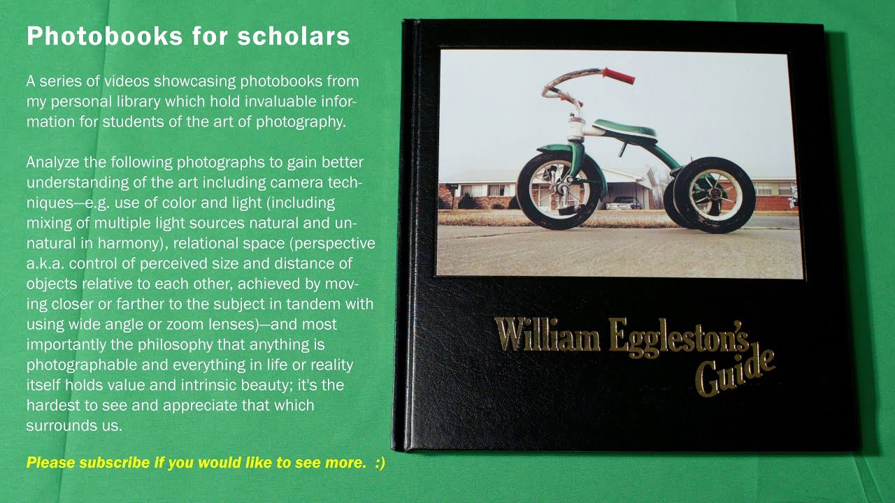 William Eggleston's Guide — Photobooks for scholars