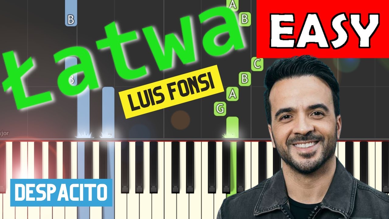 🎹 Despacito (Luis Fonsi) - Piano Tutorial (łatwa wersja) 🎵 NUTY W OPISIE 🎼