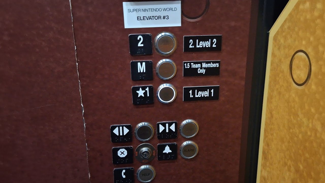 Kone EcoDisc KSS 570 Traction Elevator - Super Nintendo World - Univ. Epic Universe - Orlando, FL
