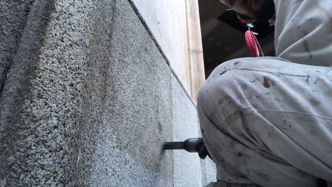 Abujardado piedra granito(limpieza piedra granito mecánicamente