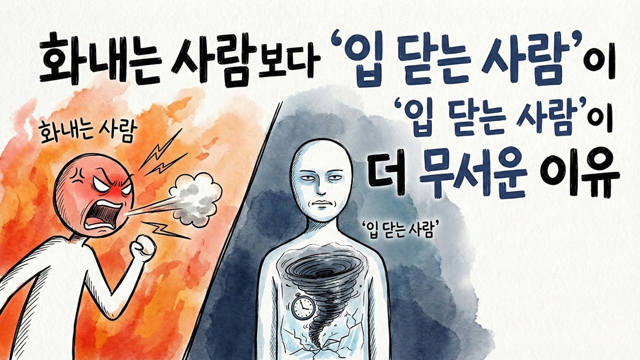 '화내는 사람' 보다 '입닫는 사람'이 더 무서운 이유