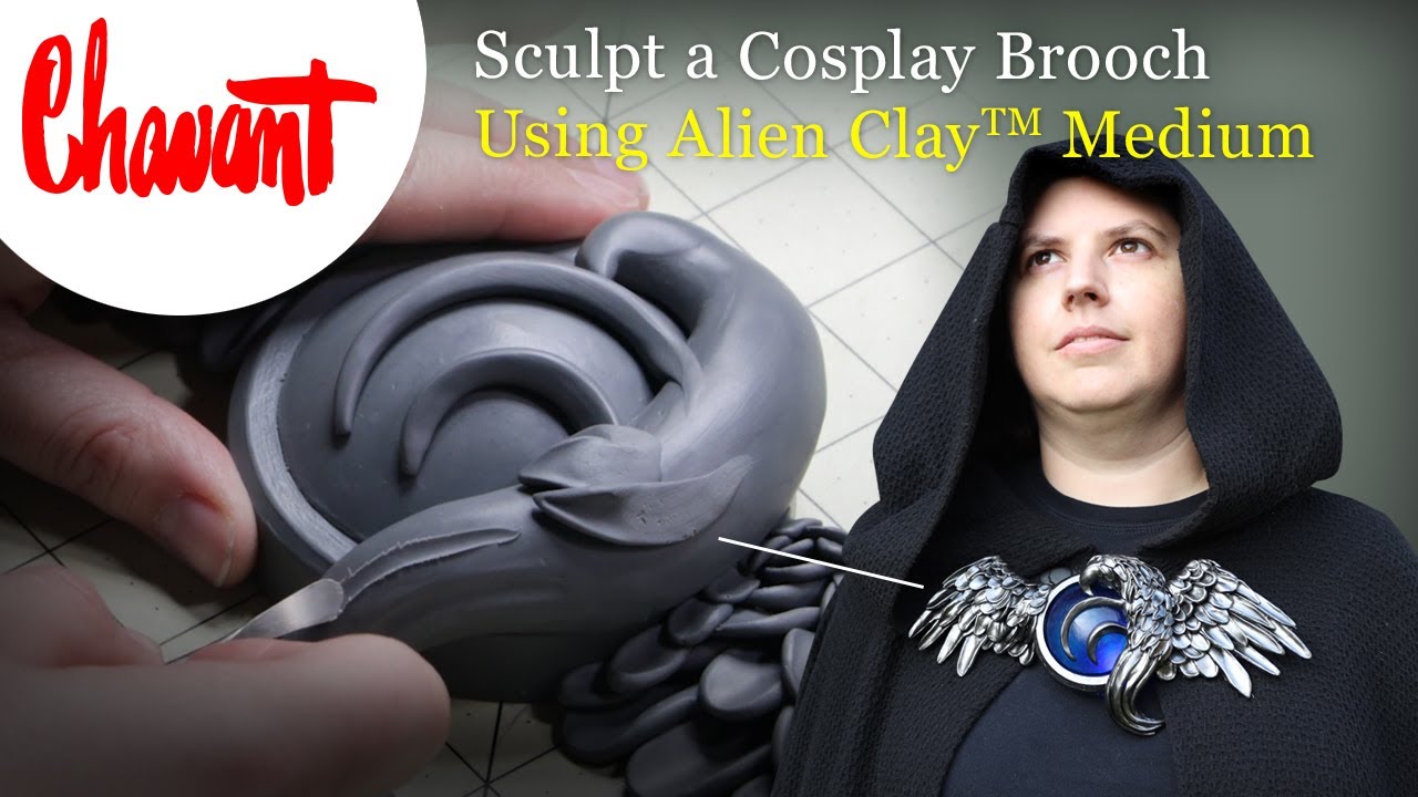 Using Alien Clay™ Medium To Sculpt a Cosplay Cloak Brooch