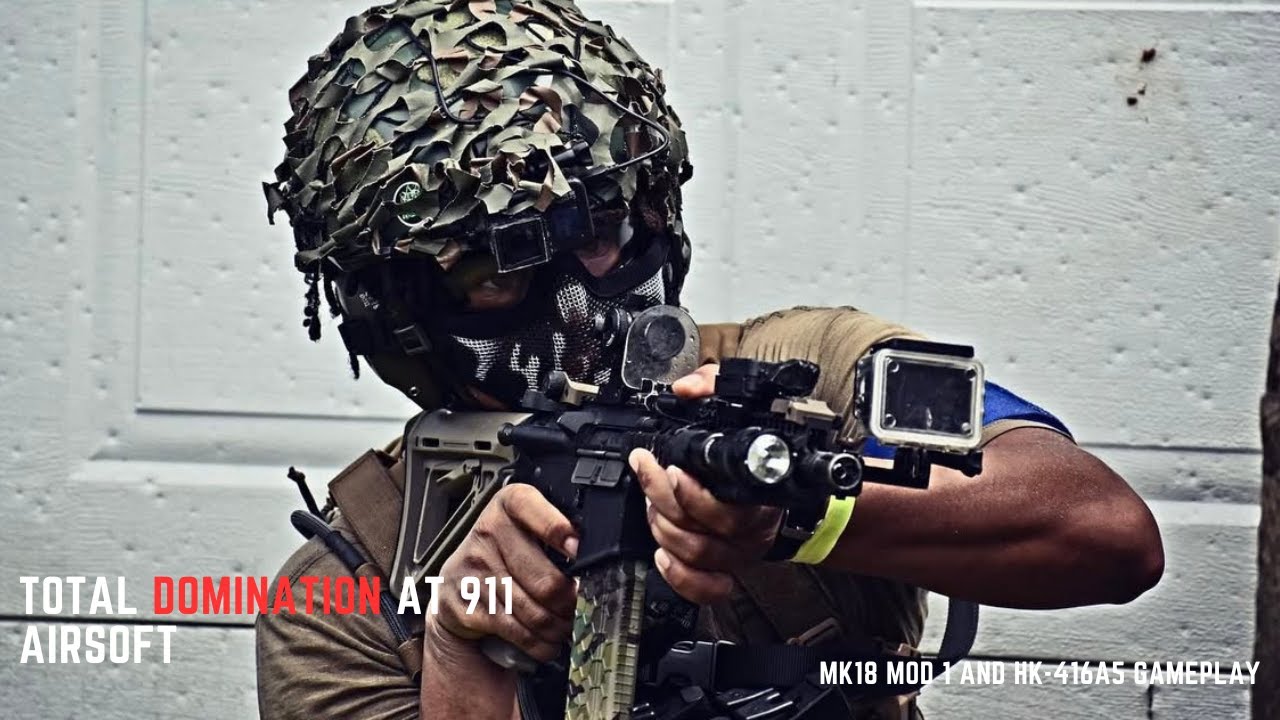Total Domination at 911 Airsoft (MK18 MOD 1 and HK-416A5 Gameplay)