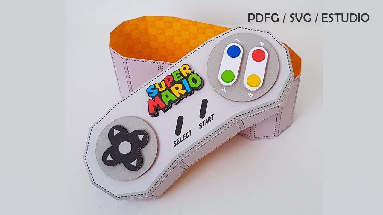 Como hacer Caja de regalo con forma de Consola VIDEOJUEGOS / XBOX // Caja de Regalos / MOLDE pdf