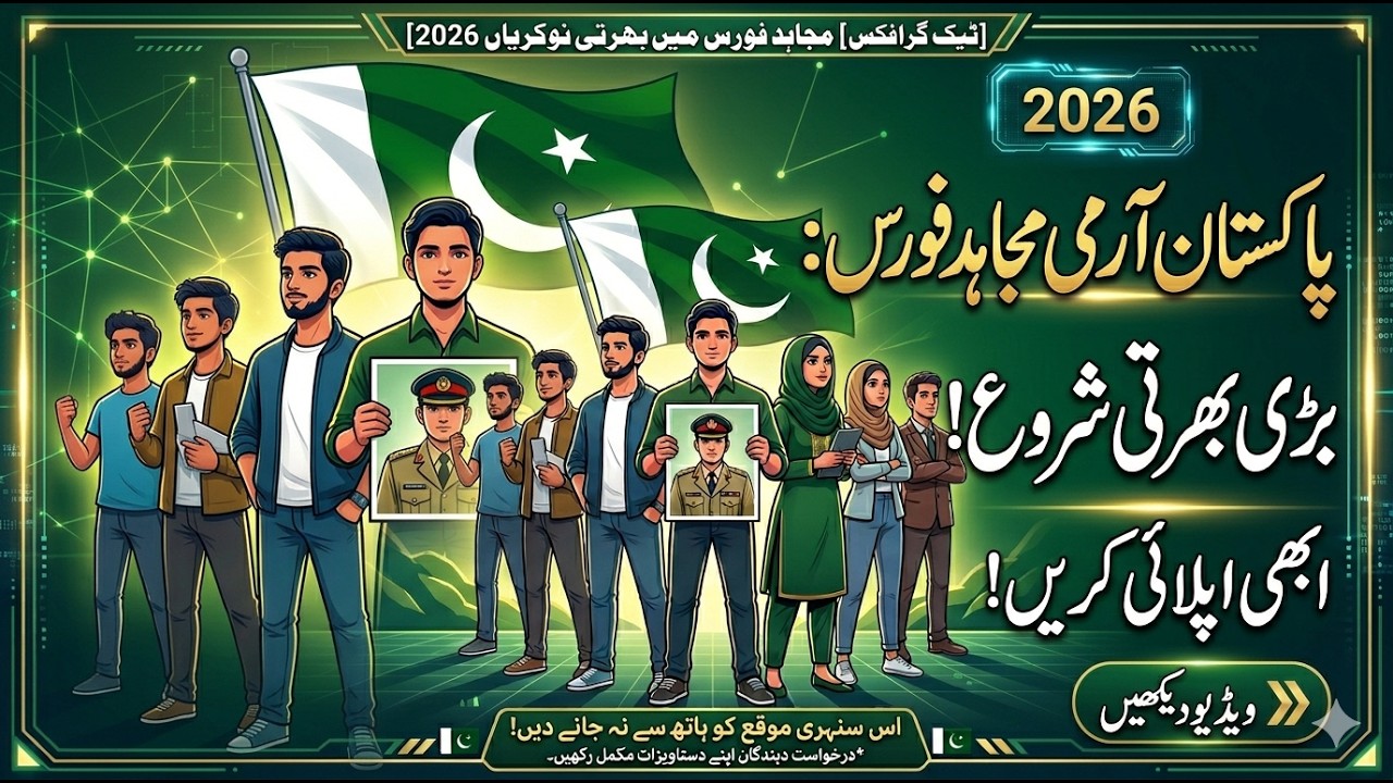 Mujahid Force Jobs 2026 Pakistan Army | Full Details, Eligibility & Apply Process