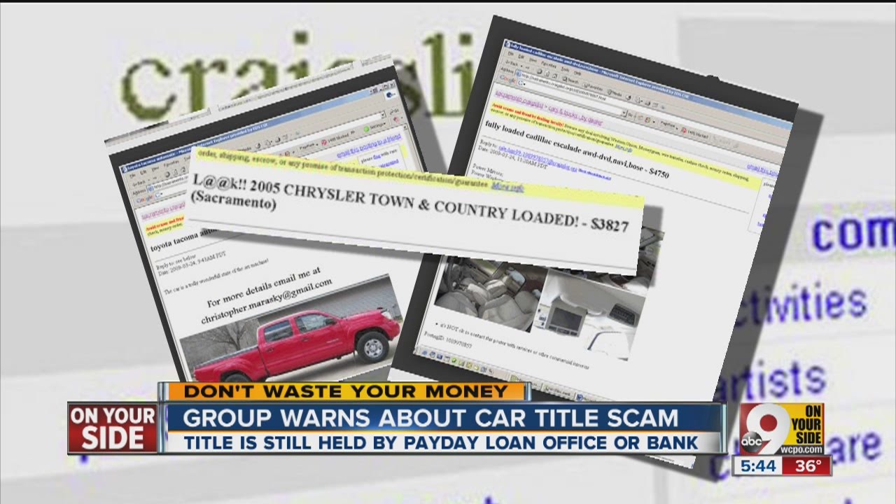 Consumer group issues car title scam alert