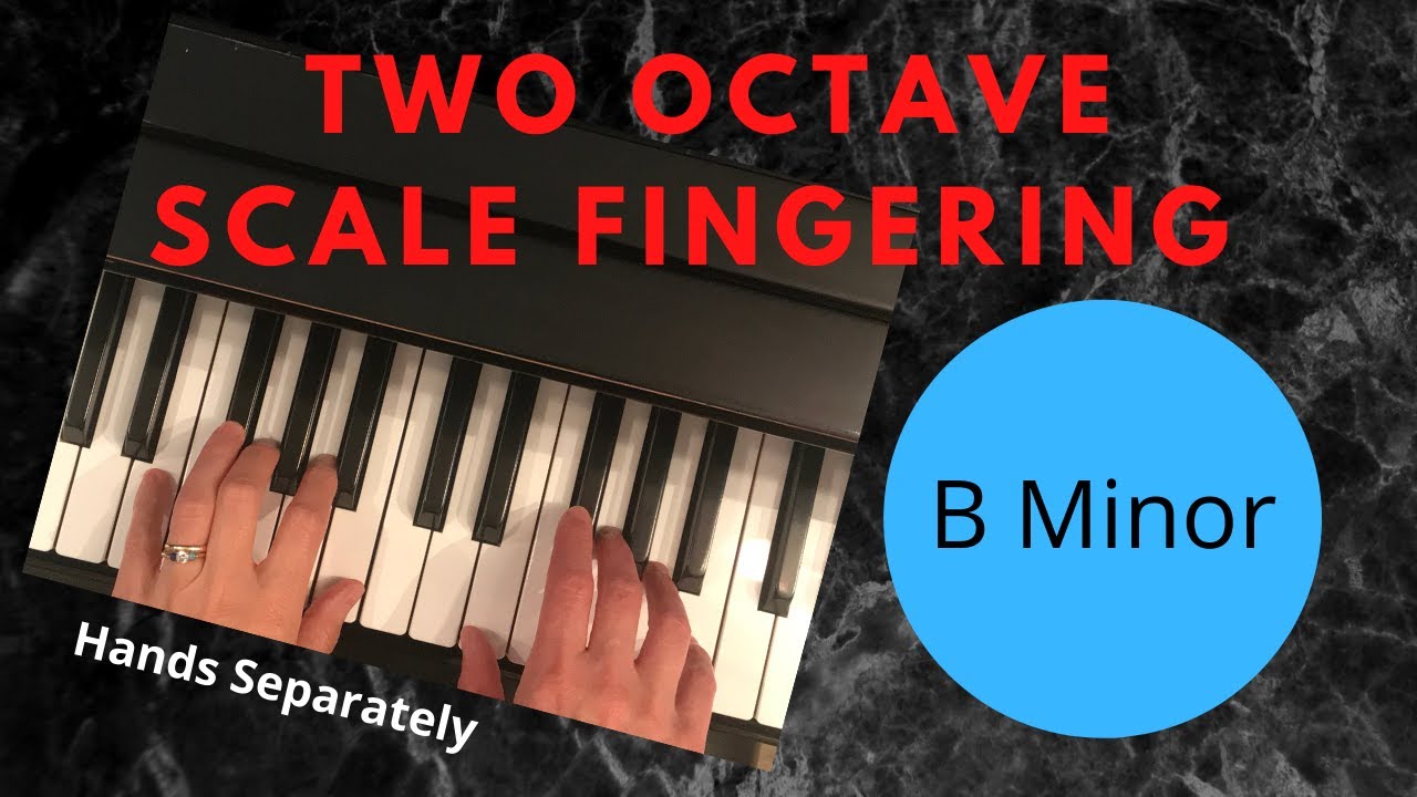 Piano Scales:  B Minor, Two Octaves.  An Easy Technique to Lock in Your Fingering For Both Hands!