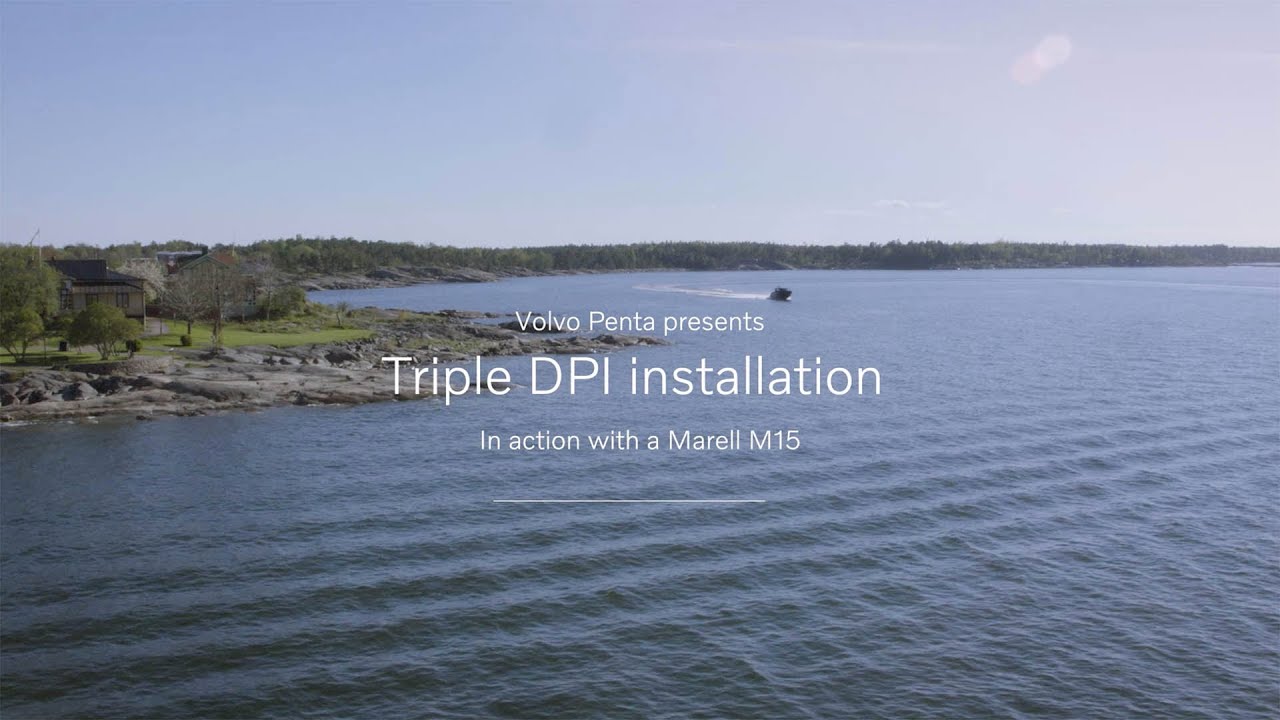 Volvo Penta&rsquo;s new triple DPI Aquamatic sterndrive &ndash; in action on a Marell M15