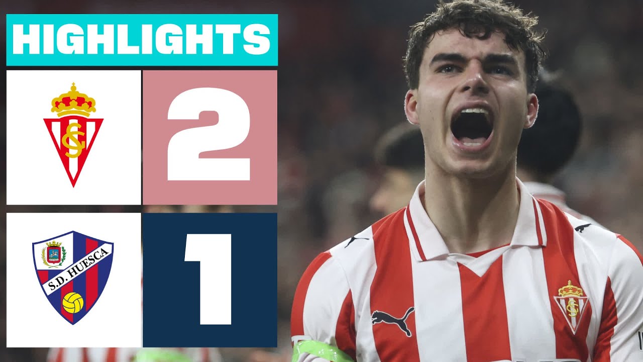 REAL SPORTING 2 - 1 SD HUESCA | RESUMEN LALIGA HYPERMOTION