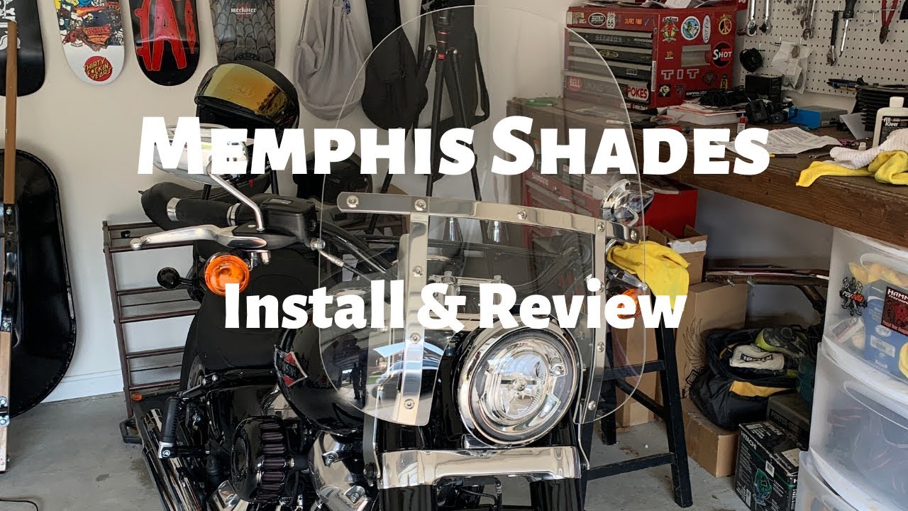 Harley Davidson Softail - Memphis Shades Windshield Install & Review