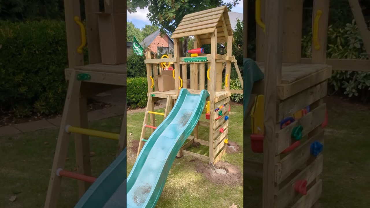 Jungle Gym Safari Climbing Frame Review and Tour of the climbing frame. Playset Builder across UK