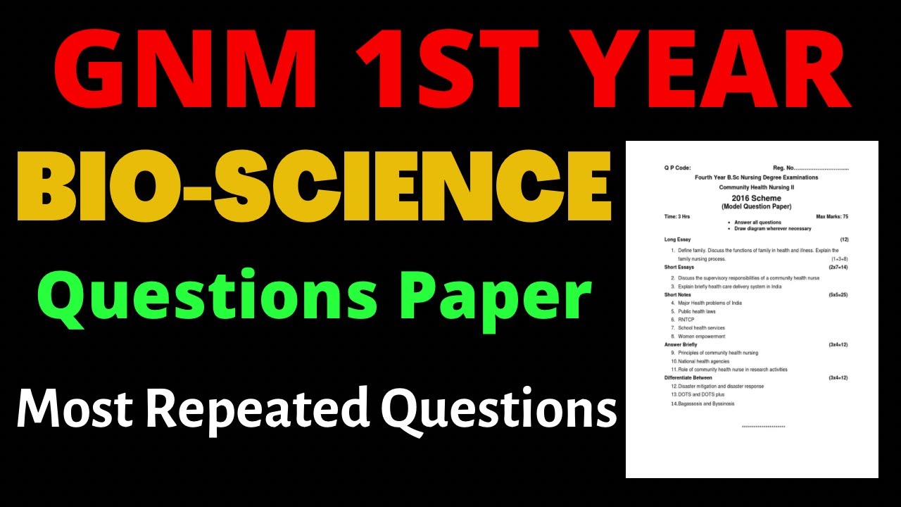Gnm 1st Year Model Paper #gnmclasses #gnmclasseshindi #bscnursingclasses @nursingkit